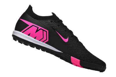 Unisex Nike Air Zoom Mercurial Vapor 16 Elite TF Football Shoes - Black/Neon Pink/Jet Black