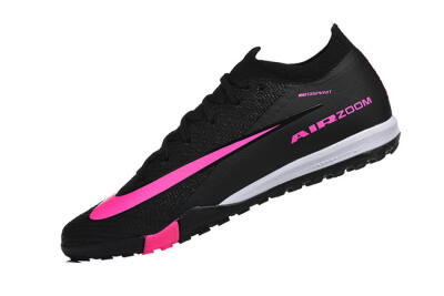 Unisex Nike Air Zoom Mercurial Vapor 16 Elite TF Football Shoes - Black/Neon Pink/Jet Black