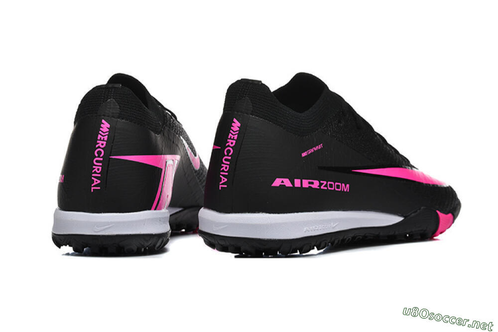 Unisex Nike Air Zoom Mercurial Vapor 16 Elite TF Football Shoes - Black/Neon Pink/Jet Black 9