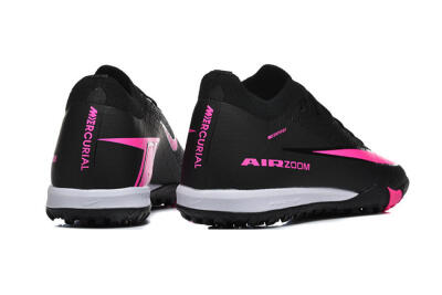 Unisex Nike Air Zoom Mercurial Vapor 16 Elite TF Football Shoes - Black/Neon Pink/Jet Black