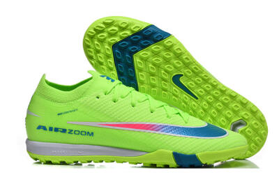 Men's Nike Air Zoom Mercurial Vapor 16 Elite TF Football Shoes - Green/Electric Green/Navy Blue