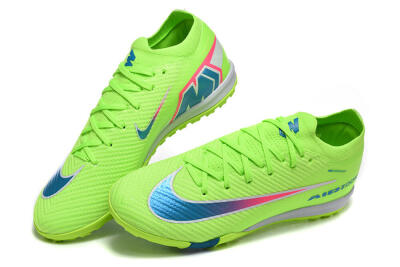 Men's Nike Air Zoom Mercurial Vapor 16 Elite TF Football Shoes - Green/Electric Green/Navy Blue