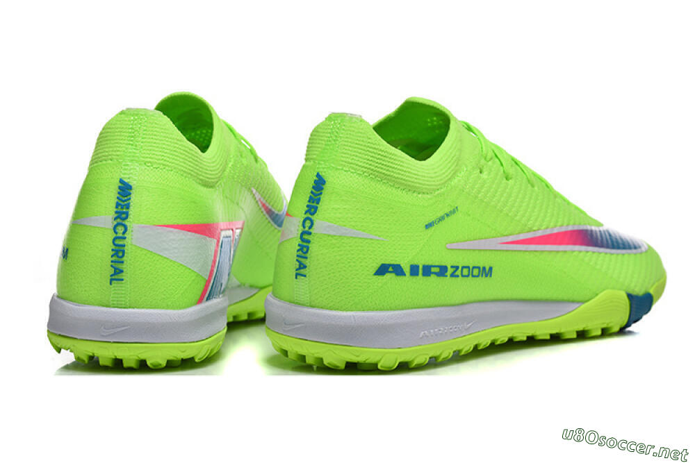 Men's Nike Air Zoom Mercurial Vapor 16 Elite TF Football Shoes - Green/Electric Green/Navy Blue 9