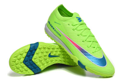 Men's Nike Air Zoom Mercurial Vapor 16 Elite TF Football Shoes - Green/Electric Green/Navy Blue