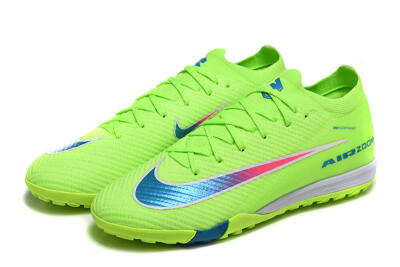 Men's Nike Air Zoom Mercurial Vapor 16 Elite TF Football Shoes - Green/Electric Green/Navy Blue