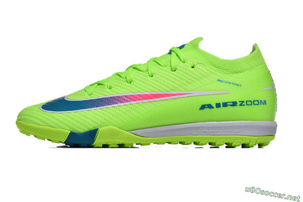 Men's Nike Air Zoom Mercurial Vapor 16 Elite TF Football Shoes - Green/Electric Green/Navy Blue 0