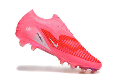 Unisex Nike Phantom 6 Low Elite FG Football Boots - Pink/Neon Burst/Black Shine