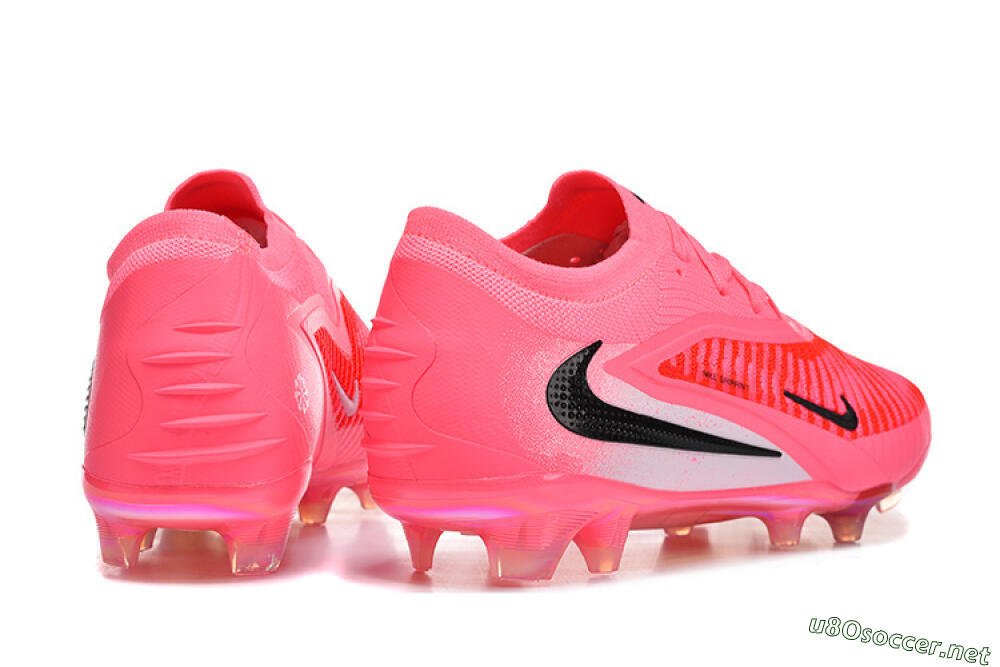 Unisex Nike Phantom 6 Low Elite FG Football Boots - Pink/Neon Burst/Black Shine 9