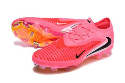 Unisex Nike Phantom 6 Low Elite FG Football Boots - Pink/Neon Burst/Black Shine