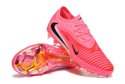 Unisex Nike Phantom 6 Low Elite FG Football Boots - Pink/Neon Burst/Black Shine