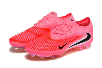Unisex Nike Phantom 6 Low Elite FG Football Boots - Pink/Neon Burst/Black Shine