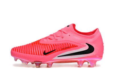 Unisex Nike Phantom 6 Low Elite FG Football Boots - Pink/Neon Burst/Black Shine
