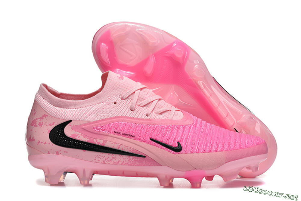Unisex Nike Phantom 6 Low Elite FG Football Boots - Pink/Bright Pink/Fashion Pink 2