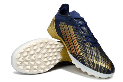 Men's Adidas F50 Pro TF Football Shoes - Navy/Gold/Crimson