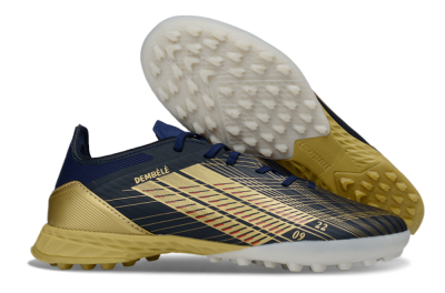 Men's Adidas F50 Pro TF Football Shoes - Navy/Gold/Crimson