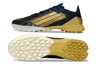 Men's Adidas F50 Pro TF Football Shoes - Navy/Gold/Crimson