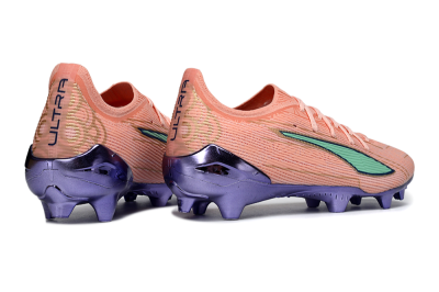 Men's Puma Ultra 5 Ultimate FG Football Boots - Pink/Mint Green/Metallic Purple