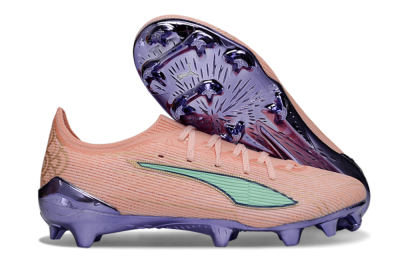 Men's Puma Ultra 5 Ultimate FG Football Boots - Pink/Mint Green/Metallic Purple