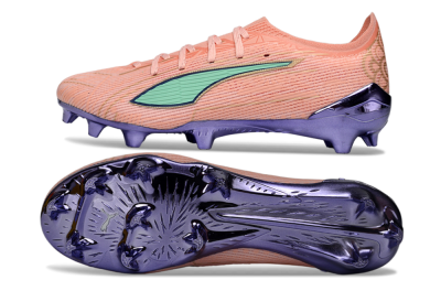 Men's Puma Ultra 5 Ultimate FG Football Boots - Pink/Mint Green/Metallic Purple