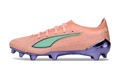 Men's Puma Ultra 5 Ultimate FG Football Boots - Pink/Mint Green/Metallic Purple