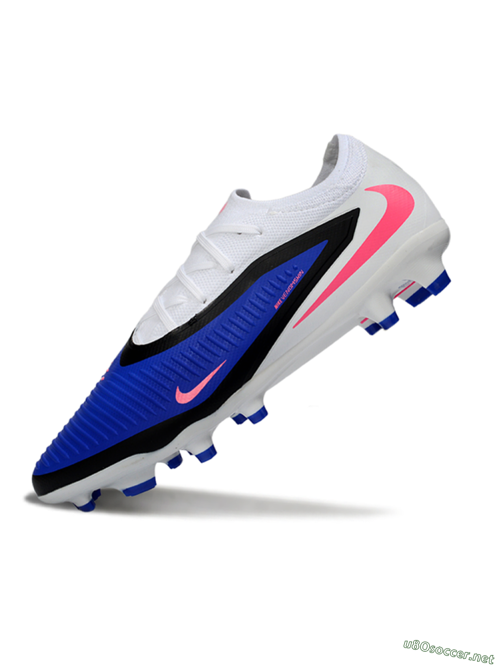Unisex Nike Phantom 6 Low Elite FG Football Boots - Blue/Electric Blue/Neon Pink 5