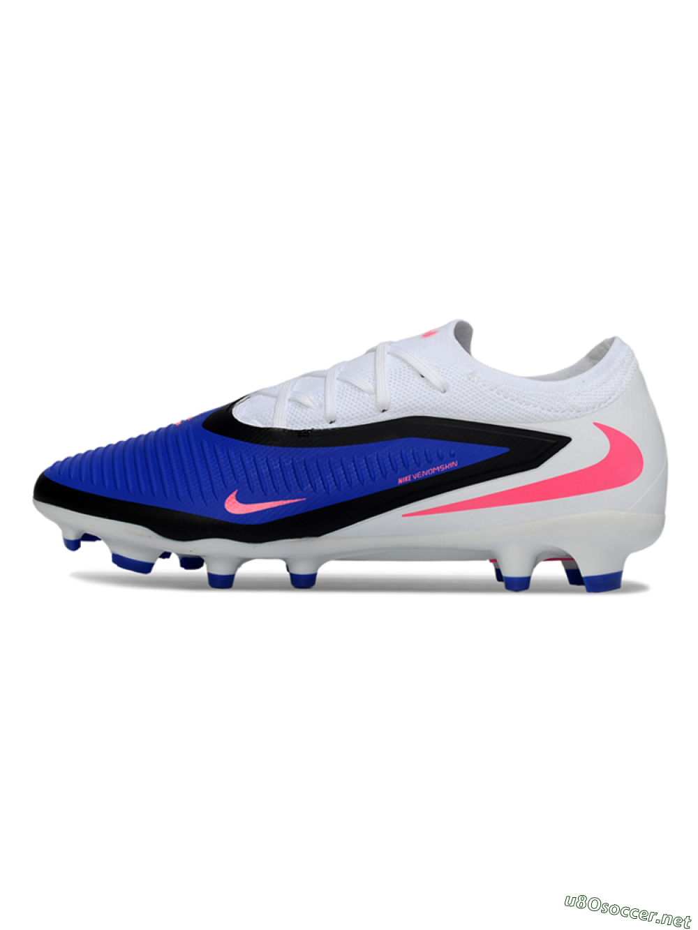 Unisex Nike Phantom 6 Low Elite FG Football Boots - Blue/Electric Blue/Neon Pink 0