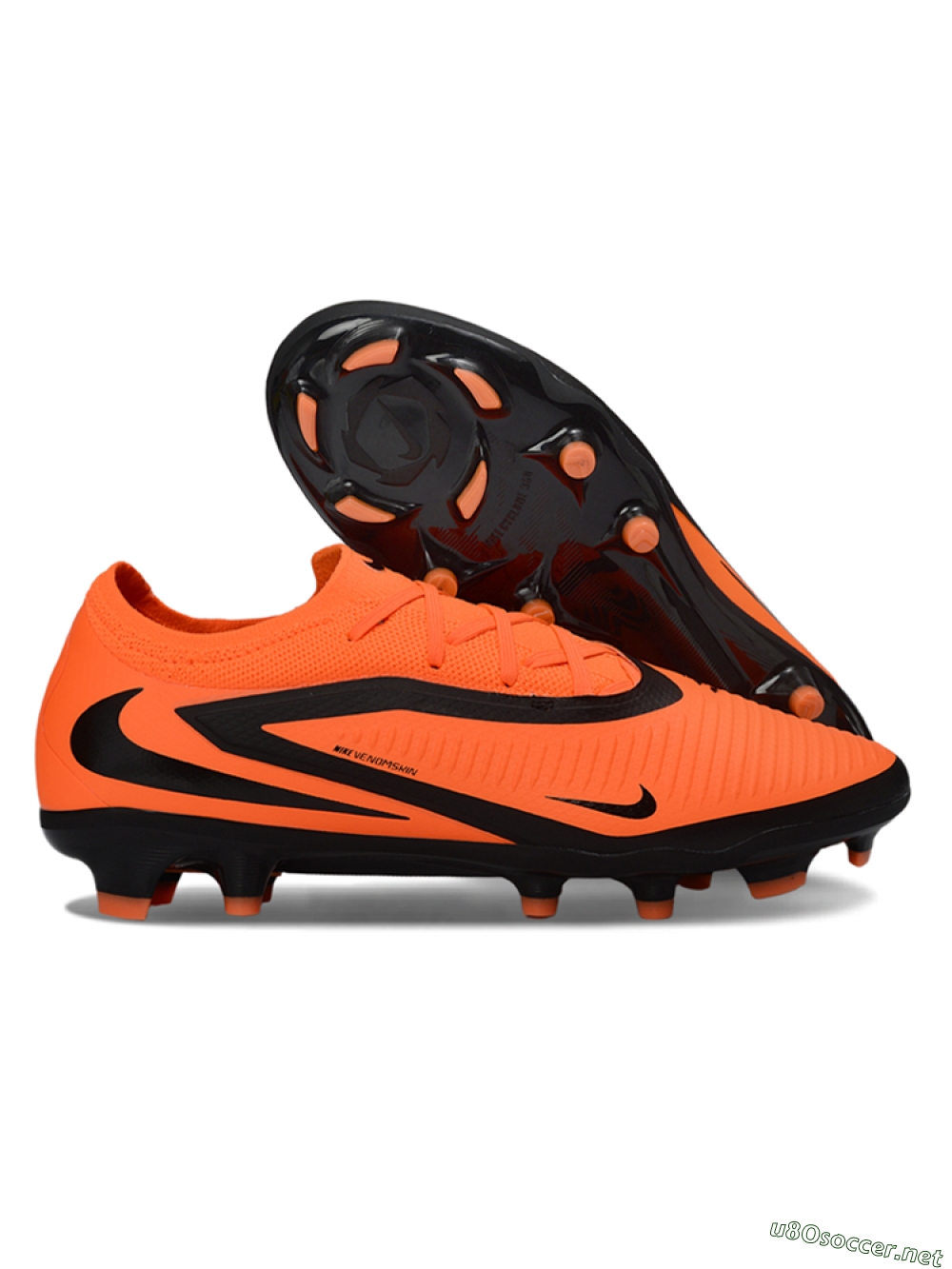 Unisex Nike Phantom 6 Low Elite FG Football Boots - Orange/Electric Orange/Deep Black 2