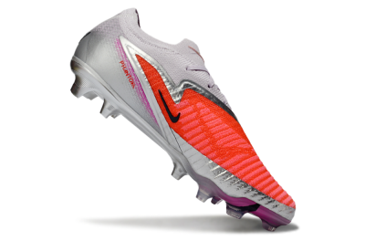 Unisex Nike Phantom 6 Low Elite FG Football Boots - Orange/Electric Pink/Metallic Silver