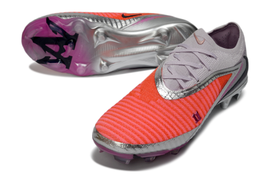 Unisex Nike Phantom 6 Low Elite FG Football Boots - Orange/Electric Pink/Metallic Silver