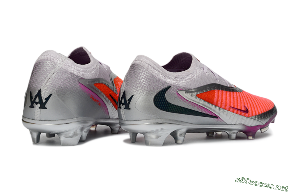 Unisex Nike Phantom 6 Low Elite FG Football Boots - Orange/Electric Pink/Metallic Silver 7