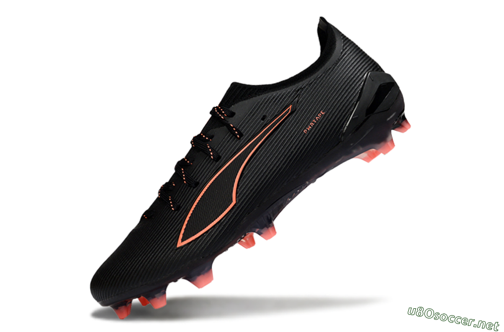 Men's Puma Ultra Ultimate FG Football Boots - Black/Vibrant Orange/Shadow Black 5