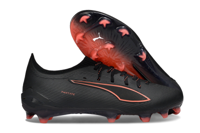 Men's Puma Ultra Ultimate FG Football Boots - Black/Vibrant Orange/Shadow Black