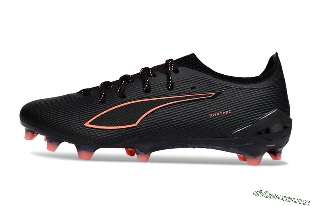 Men's Puma Ultra Ultimate FG Football Boots - Black/Vibrant Orange/Shadow Black 0
