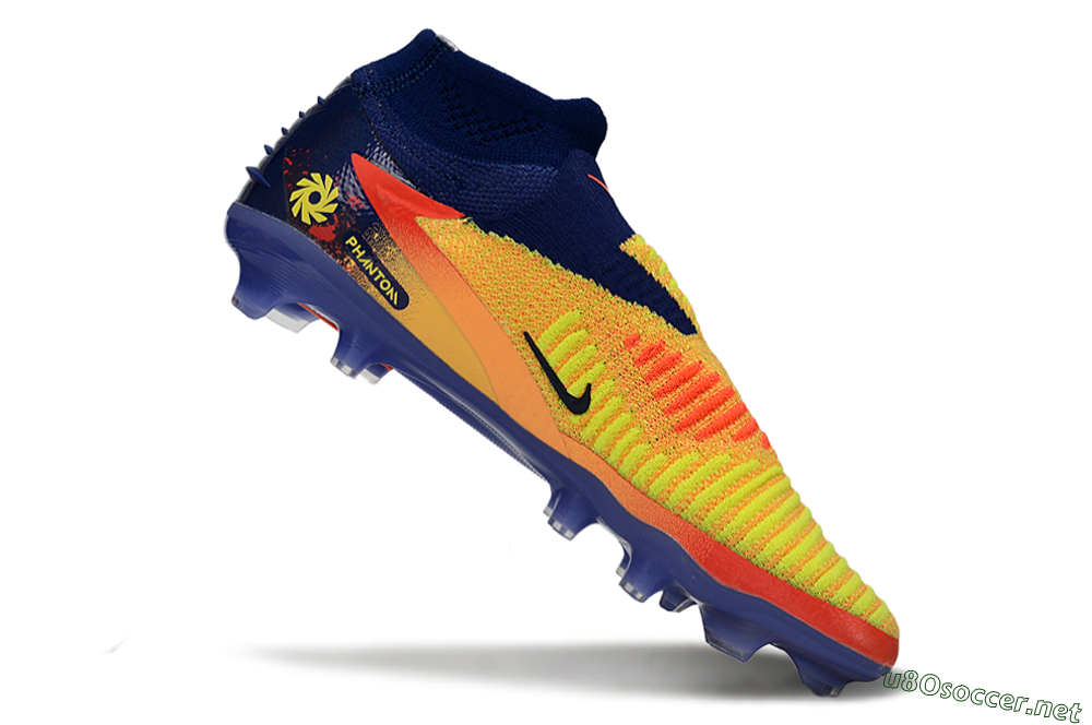Men's Nike Phantom 6 High Elite FG Football Boots - Yellow/Electric Sunrise/Night Sky 4