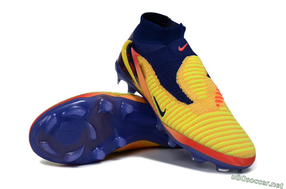 Men's Nike Phantom 6 High Elite FG Football Boots - Yellow/Electric Sunrise/Night Sky 3