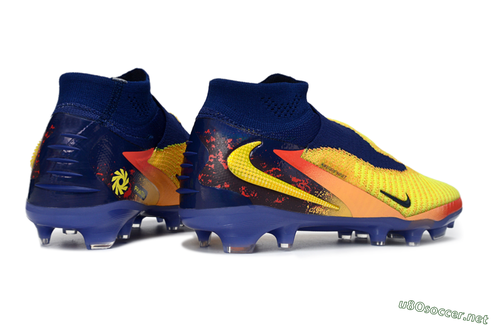 Men's Nike Phantom 6 High Elite FG Football Boots - Yellow/Electric Sunrise/Night Sky 6