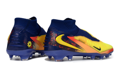 Men's Nike Phantom 6 High Elite FG Football Boots - Yellow/Electric Sunrise/Night Sky
