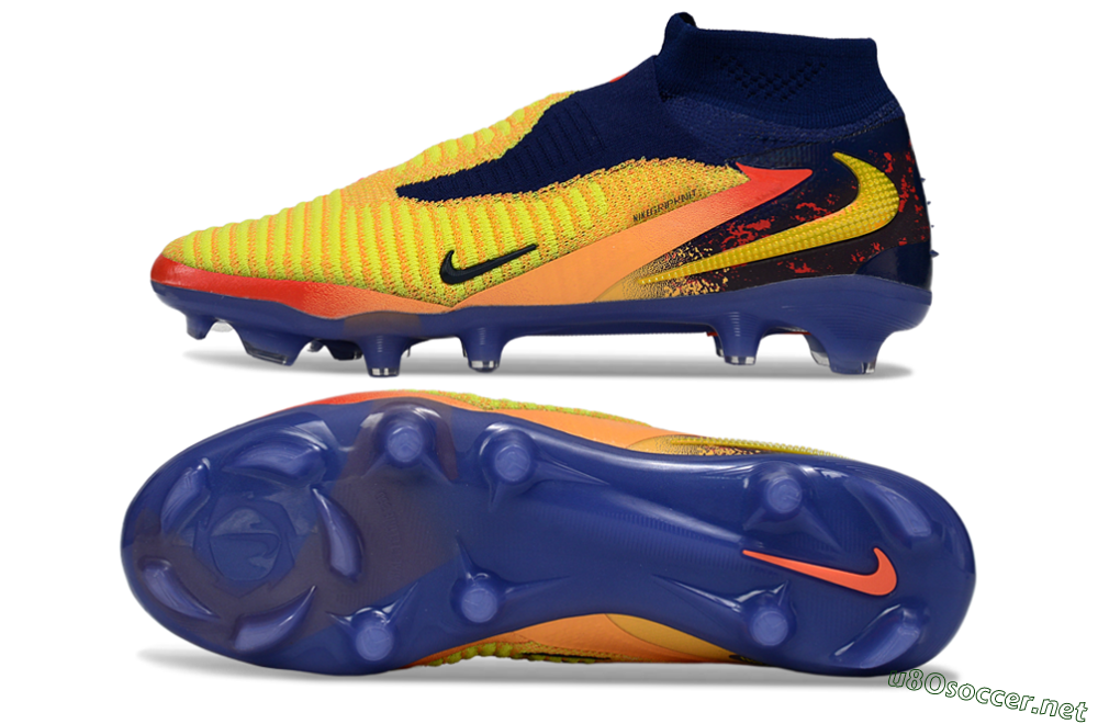 Men's Nike Phantom 6 High Elite FG Football Boots - Yellow/Electric Sunrise/Night Sky 1