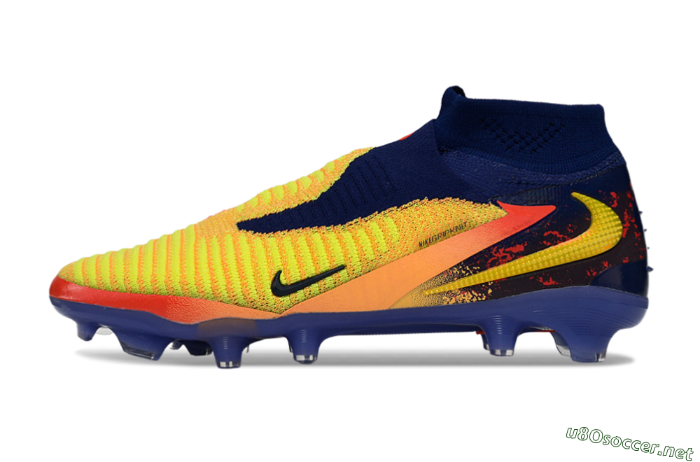Men's Nike Phantom 6 High Elite FG Football Boots - Yellow/Electric Sunrise/Night Sky 0