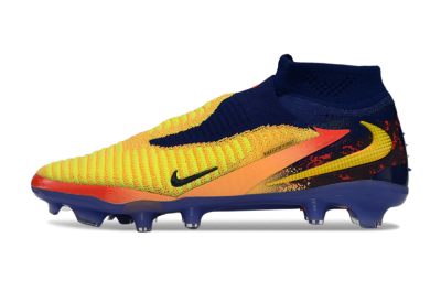Men's Nike Phantom 6 High Elite FG Football Boots - Yellow/Electric Sunrise/Night Sky
