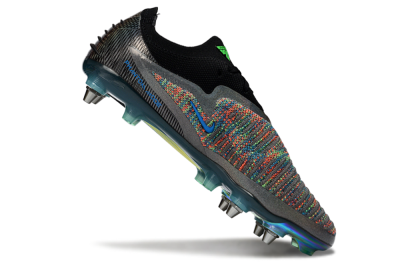 Unisex Nike Phantom 6 Low Elite SG Football Boots - Black/Vibrant Green/Fiery Red