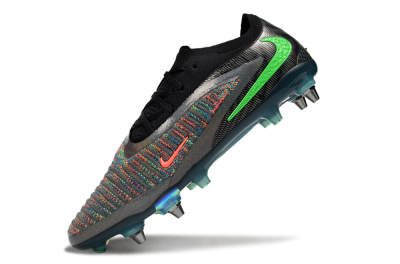 Unisex Nike Phantom 6 Low Elite SG Football Boots - Black/Vibrant Green/Fiery Red