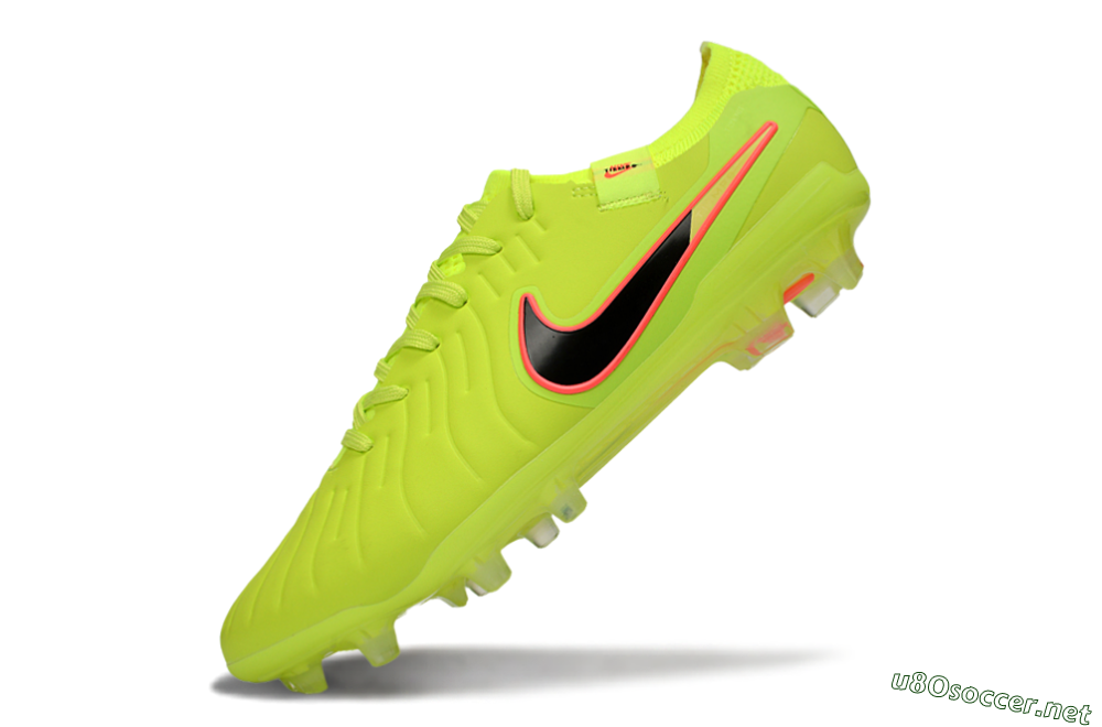 Men's Nike Tiempo Legend 10 Elite FG Football Boots - Yellow/Electric Green/Pink Accent 5
