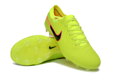 Men's Nike Tiempo Legend 10 Elite FG Football Boots - Yellow/Electric Green/Pink Accent