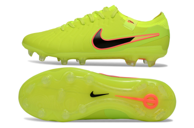 Men's Nike Tiempo Legend 10 Elite FG Football Boots - Yellow/Electric Green/Pink Accent