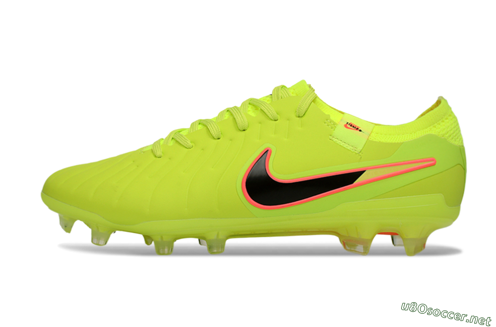 Men's Nike Tiempo Legend 10 Elite FG Football Boots - Yellow/Electric Green/Pink Accent 0