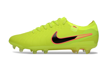 Men's Nike Tiempo Legend 10 Elite FG Football Boots - Yellow/Electric Green/Pink Accent