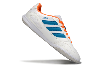 Men's Adidas Top Sala IC Football Shoes - White/Sky Blue/Orange Blaze