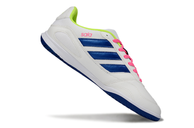 Men's Adidas Top Sala IC Football Shoes - White/Navy Blue/Pink