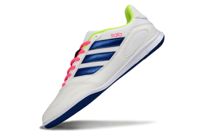Men's Adidas Top Sala IC Football Shoes - White/Navy Blue/Pink